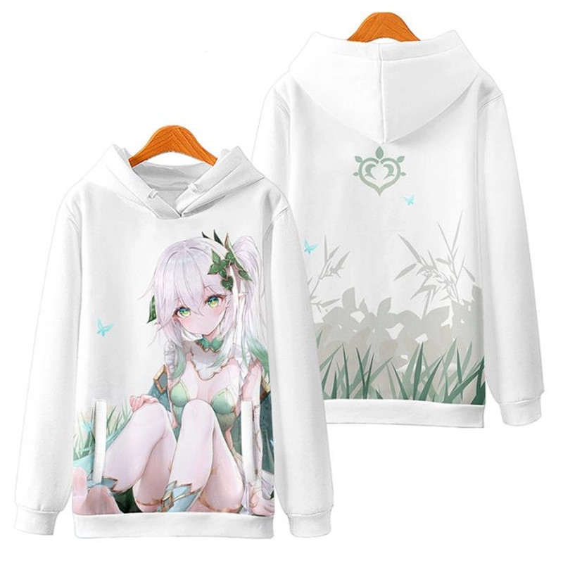 Nilou Genshin Impact All Over Print 3D Hoodie Zip Hoodie, Nilou Genshin Impact Hoodie 3D Zip Hoodie Fleece Hoodie
