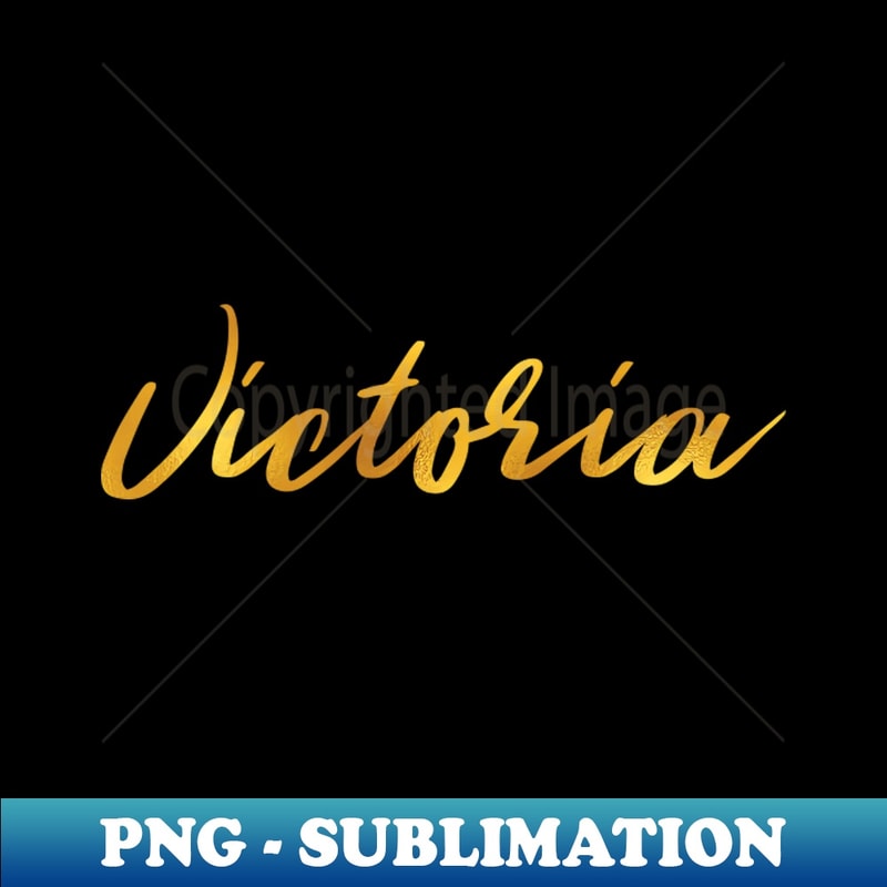 Victoria Name Hand Lettering in Faux Gold Letters - Modern S | Inspire ...