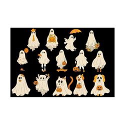 family member halloween png, vintage halloween png, ghost family png, halloween custom png, spooky season png, halloween
