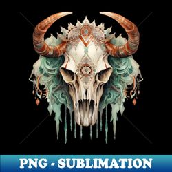 Ancient Animal Skull Art - Retro PNG Sublimation Digital Download - Bring Your Designs to Life