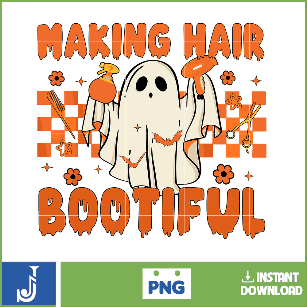 Making Hair Bootiful Png, Funny Halloween Ghost Png, Halloween Hairdressed Png, Bootiful Halloween Png, Trendy Ghost, Hair Stylist (5).jpg