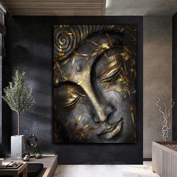 buddha canvas wall art, asian wall art, buddha wall art, meditation canvas, buddha poster, buddhist print, meditation wa