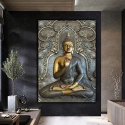 buddha canvas, asian wall art, buddha wall art, meditation canvas, buddha poster, buddhist print, meditation wall art,-1