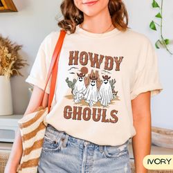 halloween howdy ghouls t-shirt, let's go ghouls oversized tee, let's go ghouls shirt, halloween shirt, western ghost x10