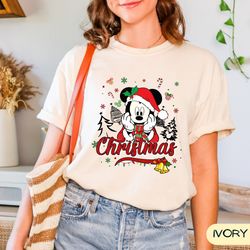vintage mickey and friend christmas shirt,disney ears christmas shirt,disney christmas family shirt,disney trip shirt x1