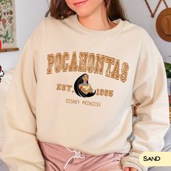 disney princess pocahontas sweatshirt, disney princess shirt, disney character shirt, jasmine, disney trip shirt, disney