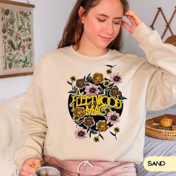 fleetwood mac sweatshirt, fleetwood mac crewneck, fleetwood mac hoodie, fangirl gifts, stevie nicks hoodie, floral rock