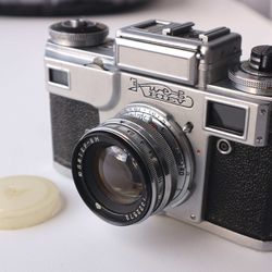 KIEV 4m Soviet 35mm SLR Camera with Jupiter 8m lens Vintage Decor