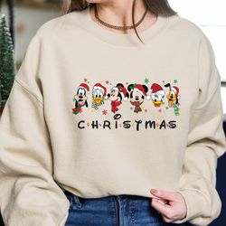 mickey ears christmas sweatshirt, magic kingdom christmas shirt, mickey n friends shirt, christmas hoodie, disney trip,