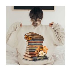 reading png file | digital download | sublimation design | books | teacher | printable design | back to school | stack o