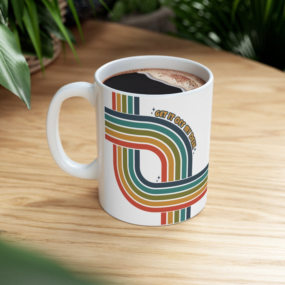 Get it off my desk retro rainbow mug, taylor swift mug, lavender haze mug, taylor swift gift, Ceramic Mug 11oz - 7.jpg
