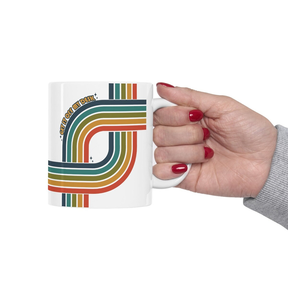 Get it off my desk retro rainbow mug, taylor swift mug, lavender haze mug, taylor swift gift, Ceramic Mug 11oz - 8.jpg