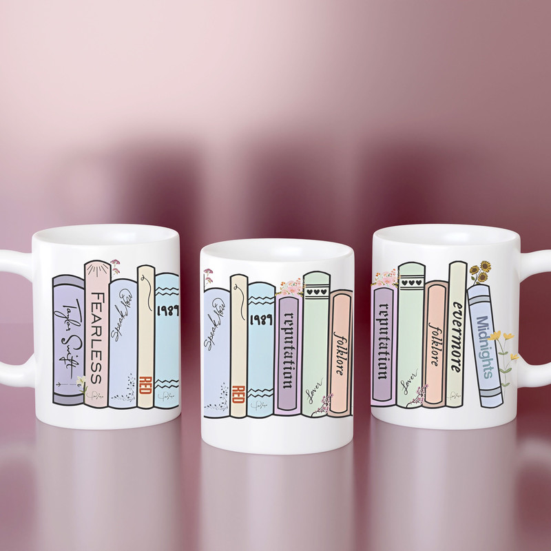 Taylor Swift Eras Books Ceramic Mug 11oz - 2.jpg