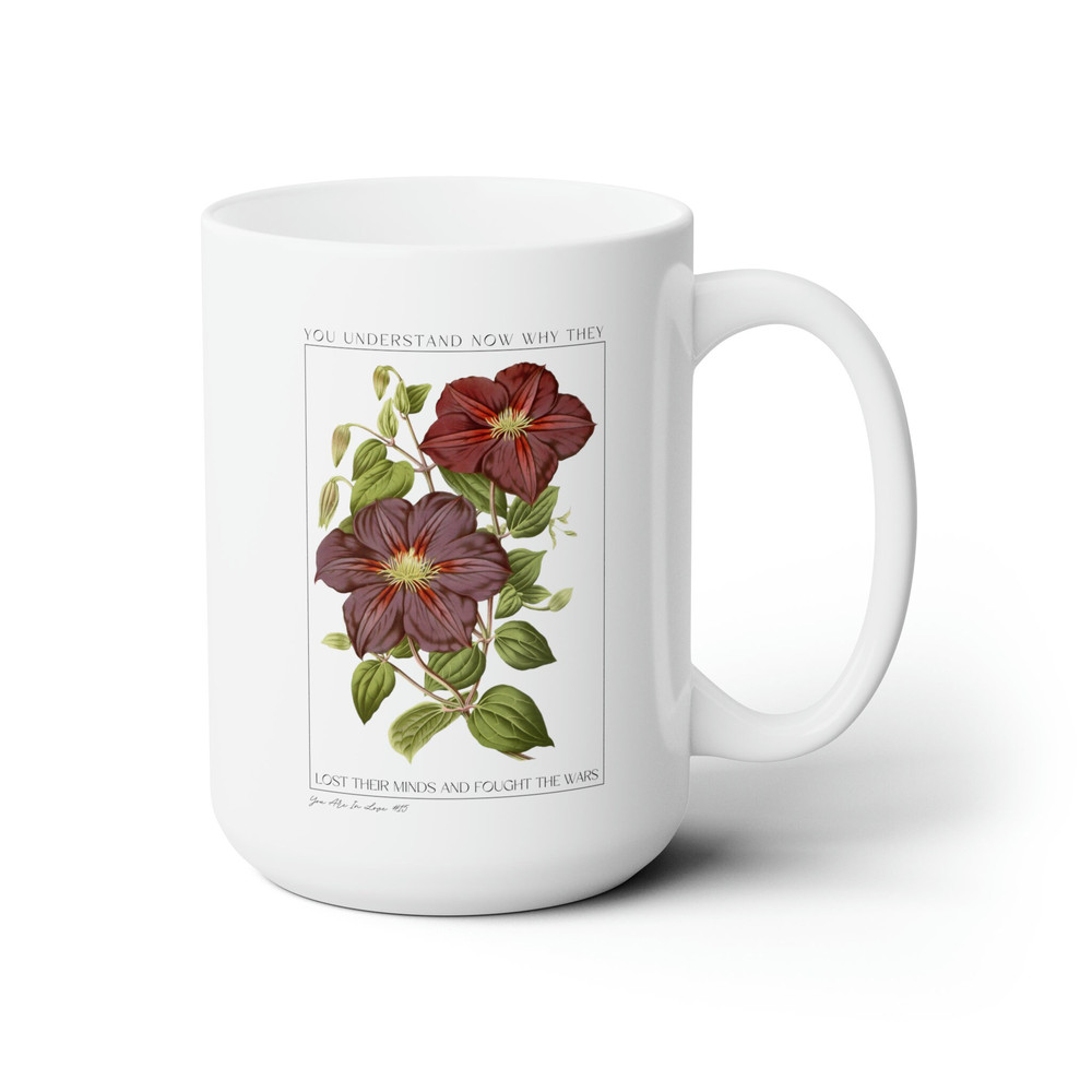 You Are In Love Swiftie Mug 15oz, Ceramic Coffee Mug, Swiftie Fan, 1989, Eras Fan, Gifts for Her, Botanical Mug - 4.jpg