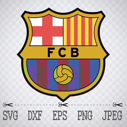 barcelona fc logo svg,png,eps cameo cricut design template stencil vinyl decal tshirt transfer iron on