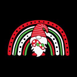 christmas gnome svg, christmas svg, rainbow svg, cute gnome svg dxf eps png, logo christmas svg, instant download