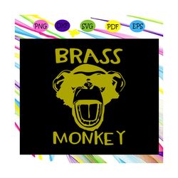 brass monkey svg, monkey svg, funny monkey for silhouette, files for cricut, svg, dxf, eps, png instant download