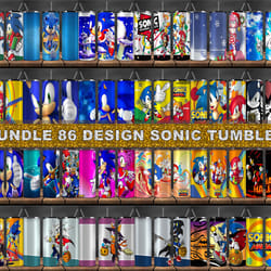 bundle 86 design sonic tumbler, tumbler bundle design, sublimation tumbler bundle, 20oz skinny tumbler 21