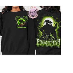 personalized nightmare before christmas let's oogie boogie shirt, disney jack sally oogie boogie bash tee, custom name f
