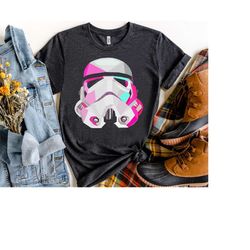 star wars stormtrooper geometricprism helmet graphic shirt, galaxy's edge trip, unisex t-shirt family birthday gift adul