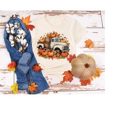 fall season harvest truck shirt, thanksgiving pumpkin shirt, fall season shirt, thankful mama shirt, hello fall shirt, f