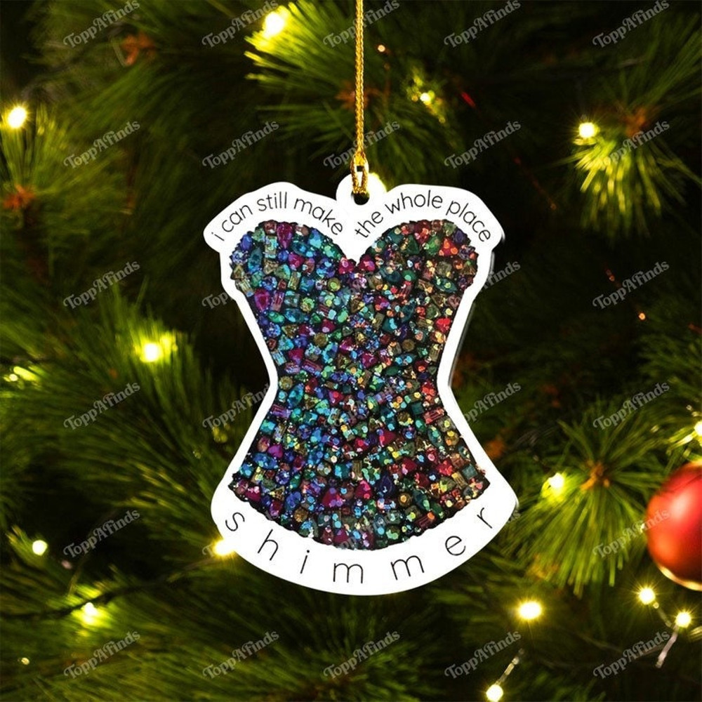 Bejeweled Bodysuit Ornament Shape, Swiftie Acrylic Ornament, TS Christmas Ornament, Swiftie Ornament Gift Fan, Taylor Midnights - 1.jpg