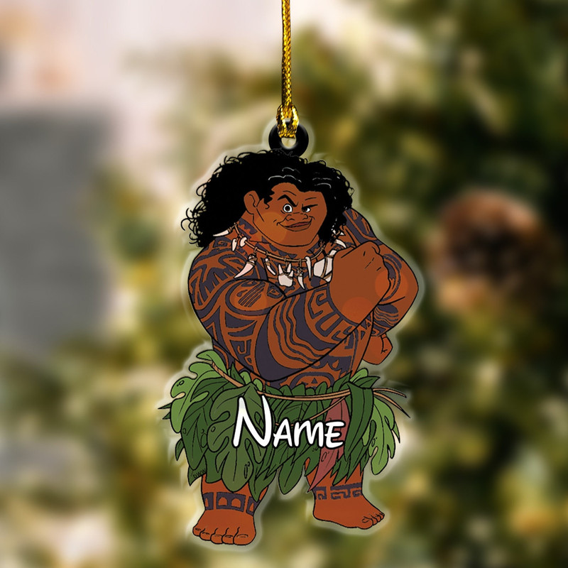 Personalized Disney Princess Ornament, Disney Xmas Ornament, Cinderella Aurora Frozen Ariel Ornament - 2.jpg