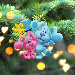 Blues Clues Christmas Ornament, Blue Dog Ornament, Baby First Christmas Ornament