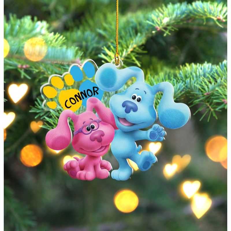 Blue's Clues Christmas Ornament, Blue Dog Ornament, Baby First Christmas Ornament, Kids Christmas Ornament - 1.jpg