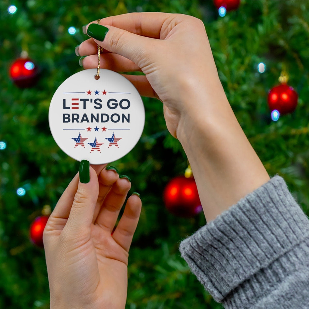Let's Go Brandon Ornament, Republican Gift, Patriotic Gifts, Funny Christmas Gifts - 1.jpg