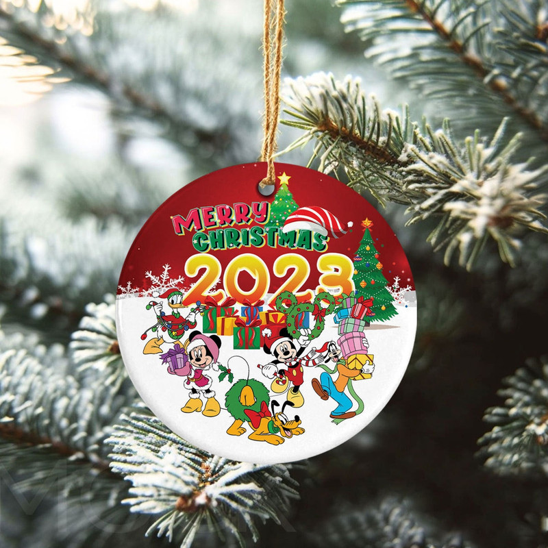 Mickey Friends Christmas Ornament, Disneyland Ornament, Disney Castle Ornament - 1.jpg
