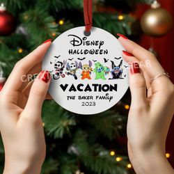 my first disney halloween vacation ornament 2023 , horror movie michael myers christmas tree decor ornament