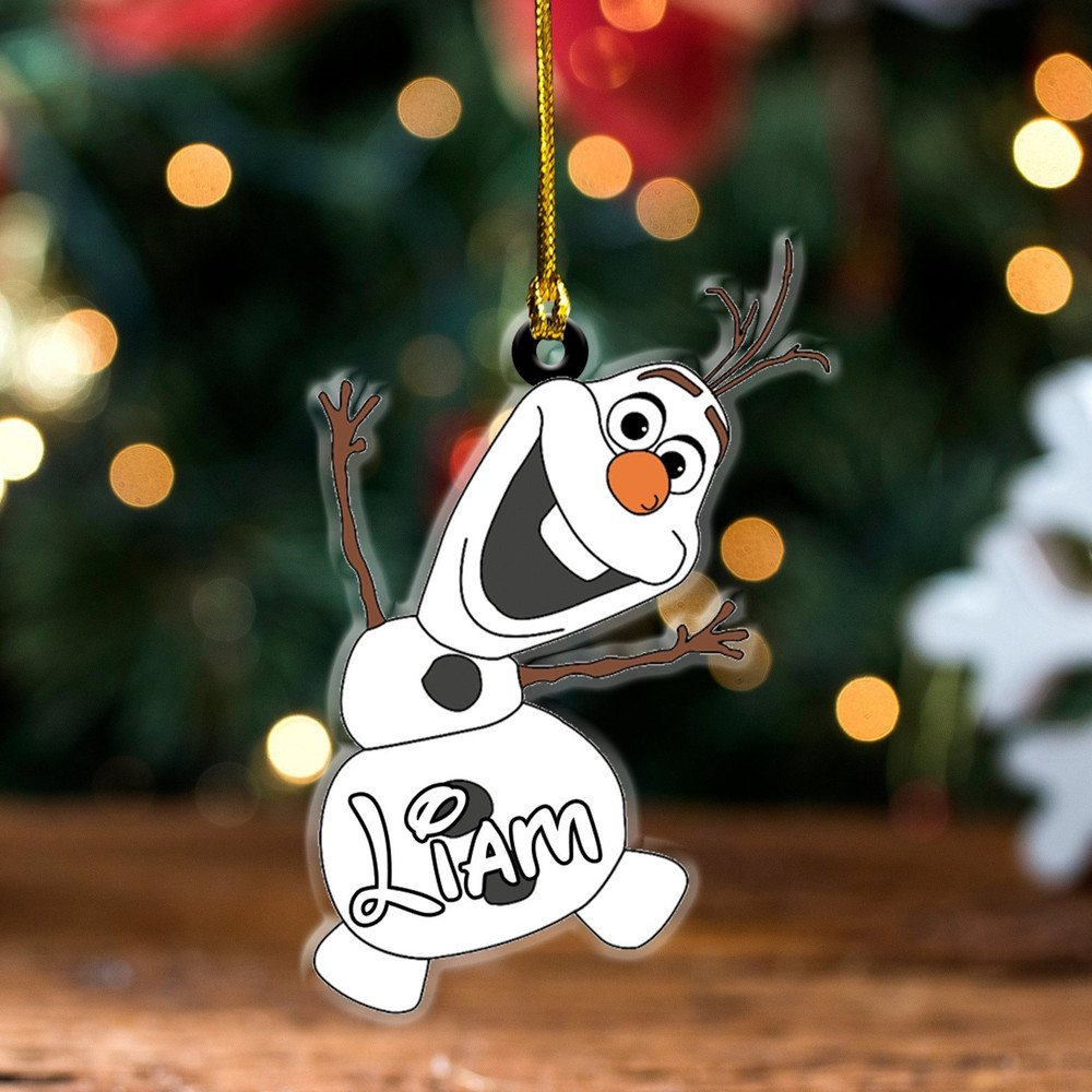 Personalized Elsa Christmas Ornament, Elsa Anna Ornament, Olaf Ornament, and Disney Christmas Ornament - 2.jpg