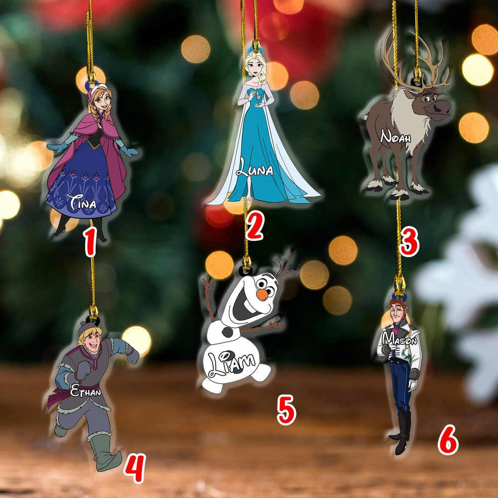 Personalized Elsa Christmas Ornament, Elsa Anna Ornament, Olaf Ornament, and Disney Christmas Ornament - 3.jpg