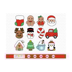cute christmas clipart, cute christmas svg bundle