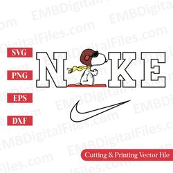 flying snoopy in the sky svg for cricut