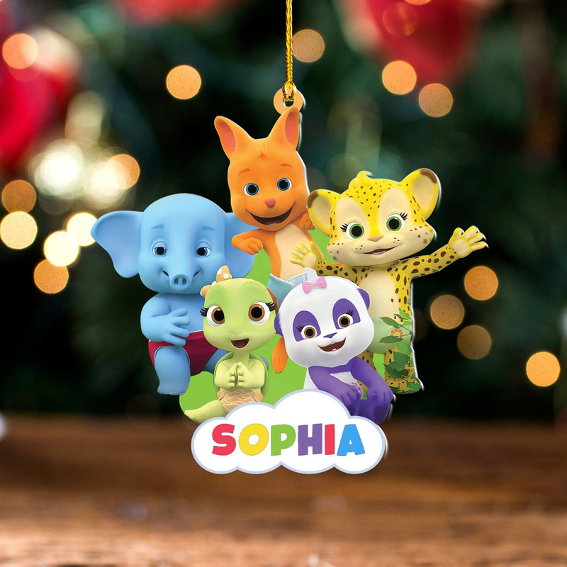 Personalized Word Party Ornament, Word Party Christmas Ornament, Word Party Gift, Cartoon Ornament - 1.jpg