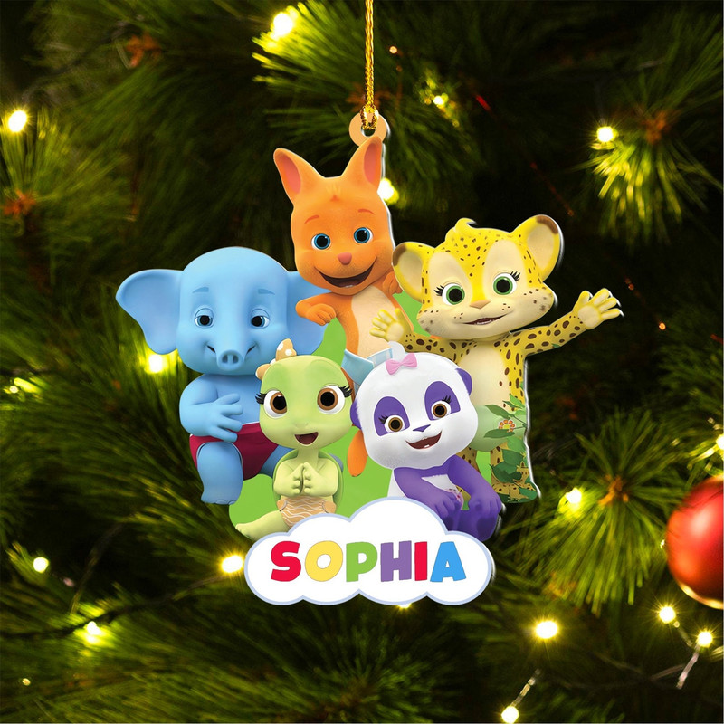 Personalized Word Party Ornament, Word Party Christmas Ornament, Word Party Gift, Cartoon Ornament - 2.jpg