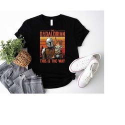 Dadalorian Shirt, Disney Star Wars Dad Shirt, Dad and Baby Matching Shirt, Christmas Dad Shirt, Halloween Family Shirt,