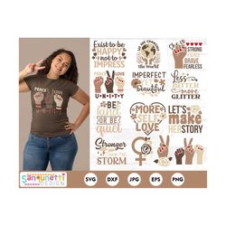 inspirational women bundle , woman empowerment svg, women clipart