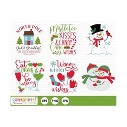 happy holidays christmas clipart digital art, snowmen clip art, christmas sayings, instant download
