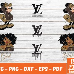 louis vuitton svg, mickey svg, fashion brand svg, logo brand dripping , luxury brand svg , lv svg, louis vuitton svg,log
