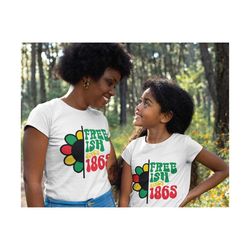 juneteenth svg floral retro juneteenth freedom day svg 1865 svg cut file vinyl decal file for silhouette cameo cricut fi