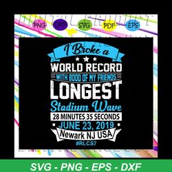 I broke a world record with 8000 of my friends, world records, world record, record, new world record, longest stadium w