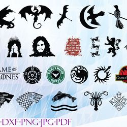 game of thrones svg, bundles game of thrones svg, png,dxf, pdf, jpg...
