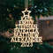 Custom Family Ornament, Family Name Christmas Tree Ornament, Family Name Tree Ornament, Christmas Tree Name, 2023 Christmas Ornament - 3.jpg