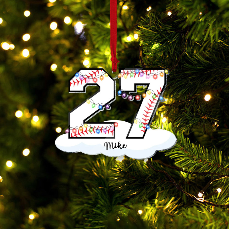Personalized Baseball Equipment Christmas Ornament - Baseball Personalized Ornament - Personalized Baseball Ornament - Baseball Team Gift - 1.jpg