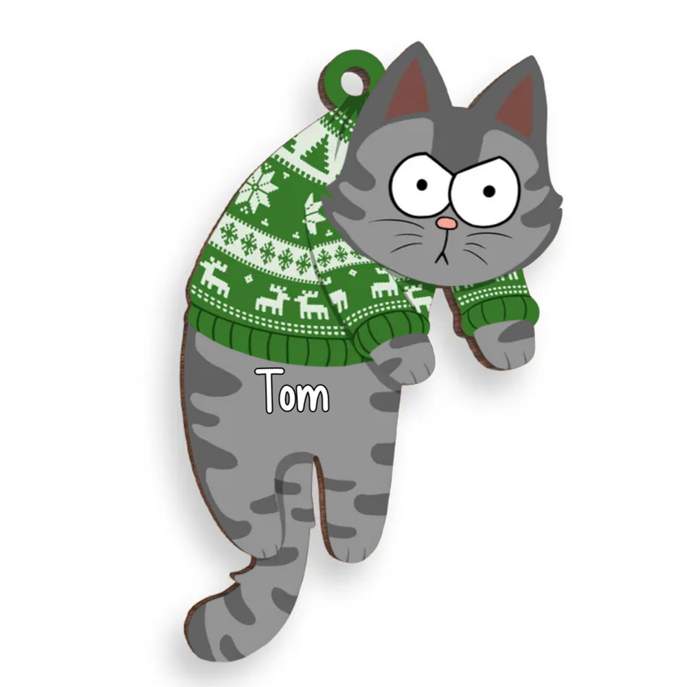 Personalized Cat Ornament, Funny Custom Cats Ornament, Christmas Gifts, Custom Pets Ornament, Gift For Cat Lovers, Cat Mom Gifts - 3.jpg