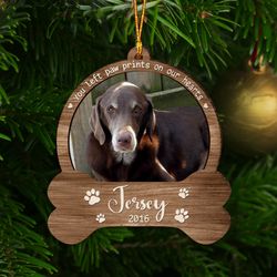 personalized dog memorial ornament, dog memorial gift, loss of pet