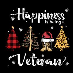 happiness is being a veteran svg, christmas svg, christmas tree svg, combat boot, logo christmas svg, instant download